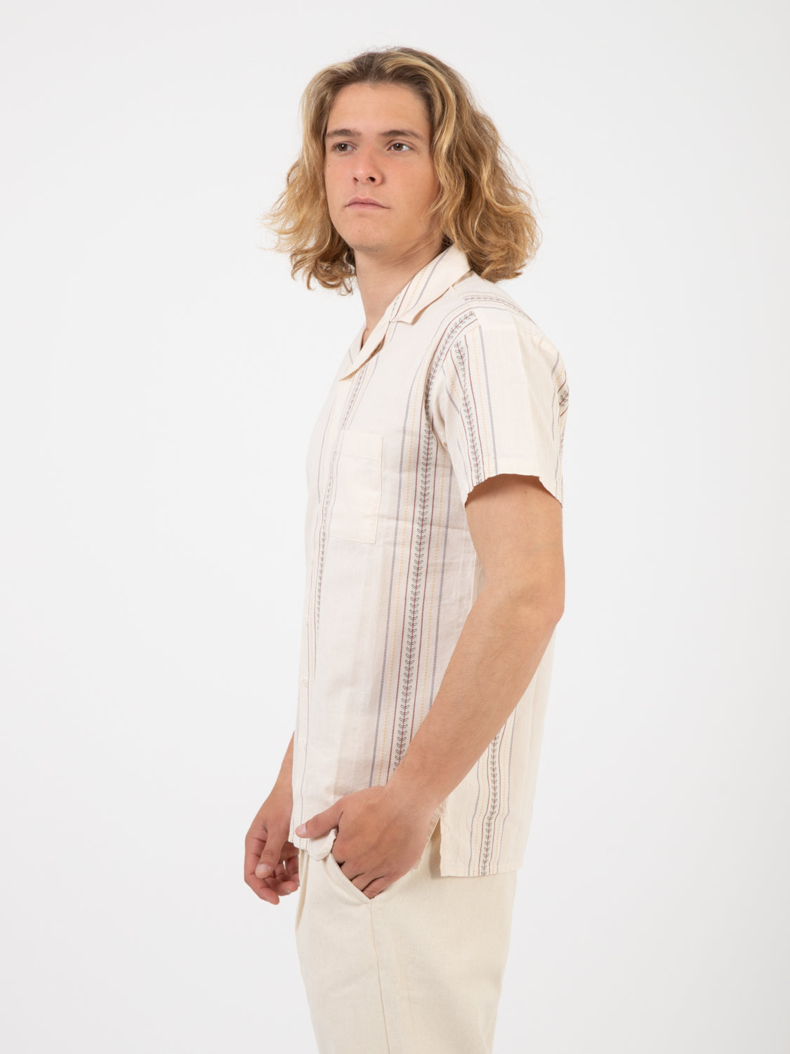 Bernal beige short sleeve shirt