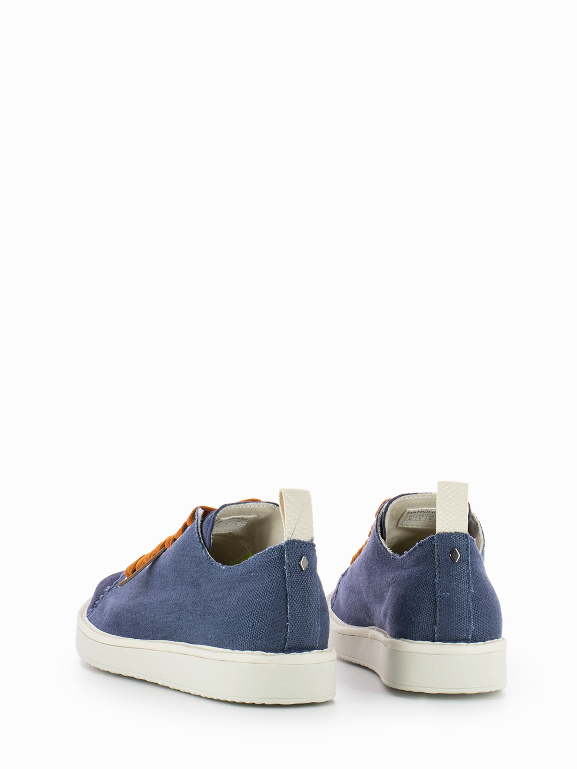 P01 Lace-Up Linen Suede cobalt / burnt orange