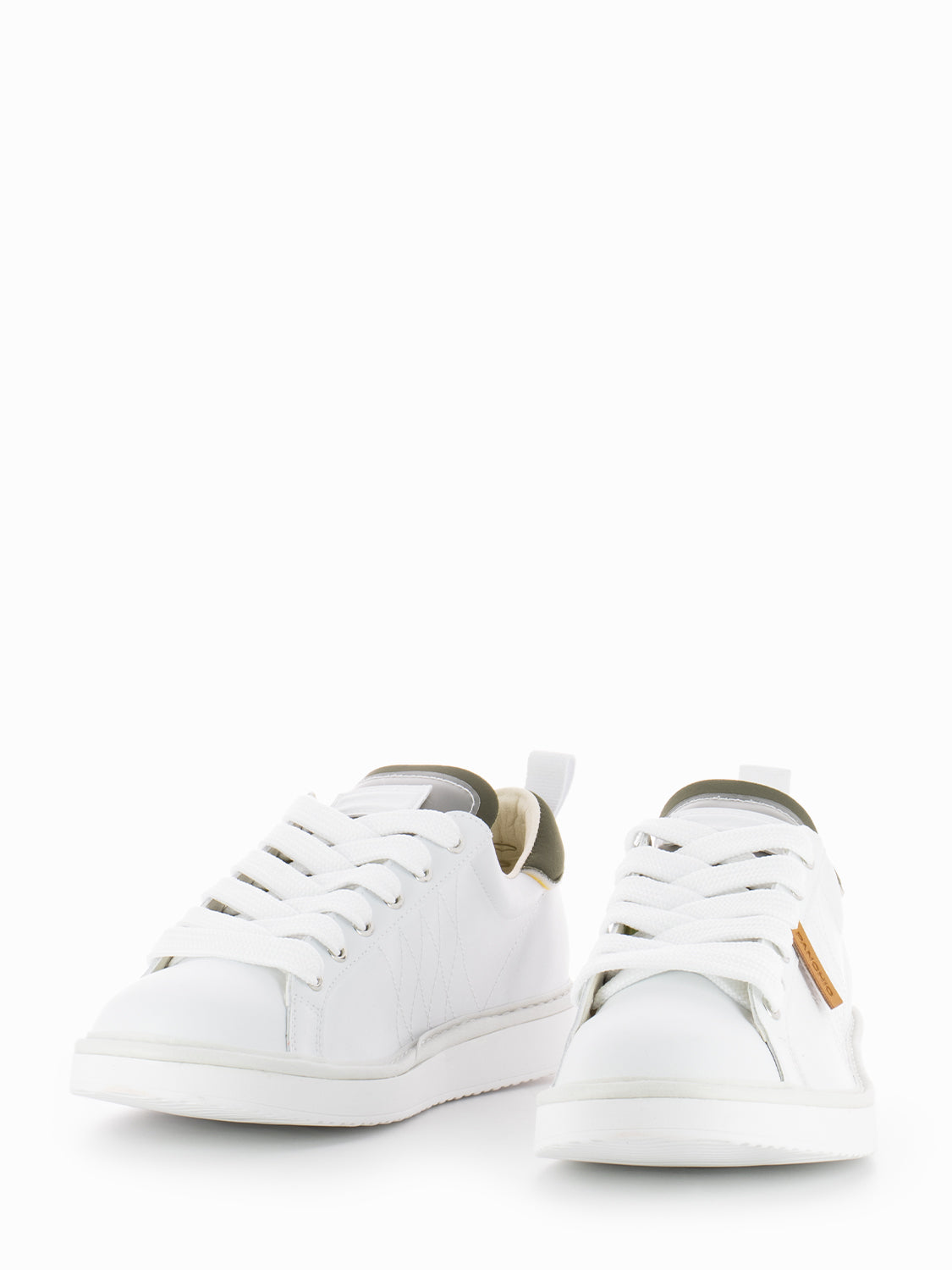 P01 Lace-Up Microfibre Neoprene white / military olive