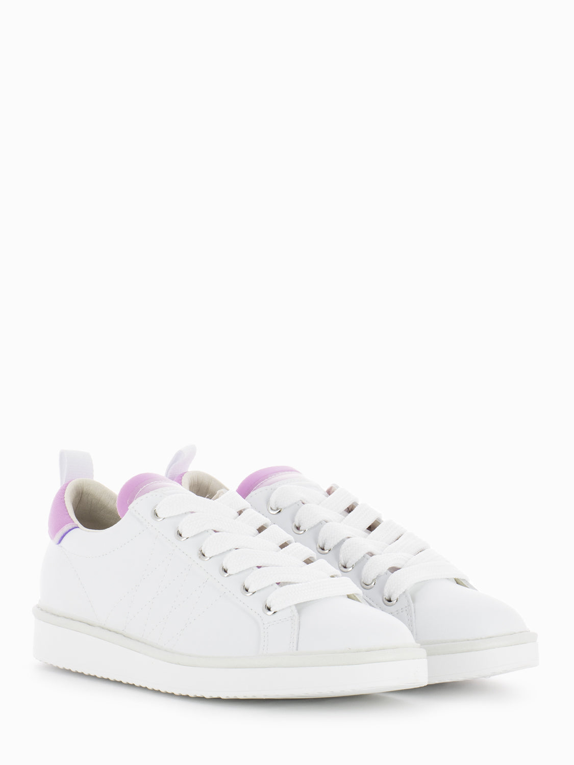 P01 Lace-Up Microfibre Neoprene white / pink