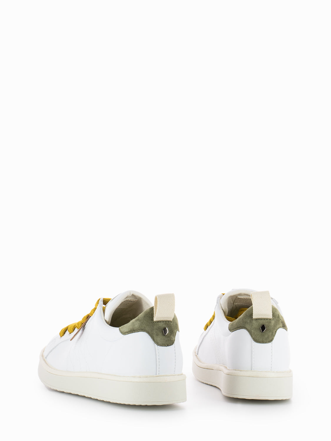 P01 Lace-Up Microfibre Suede white / military olive