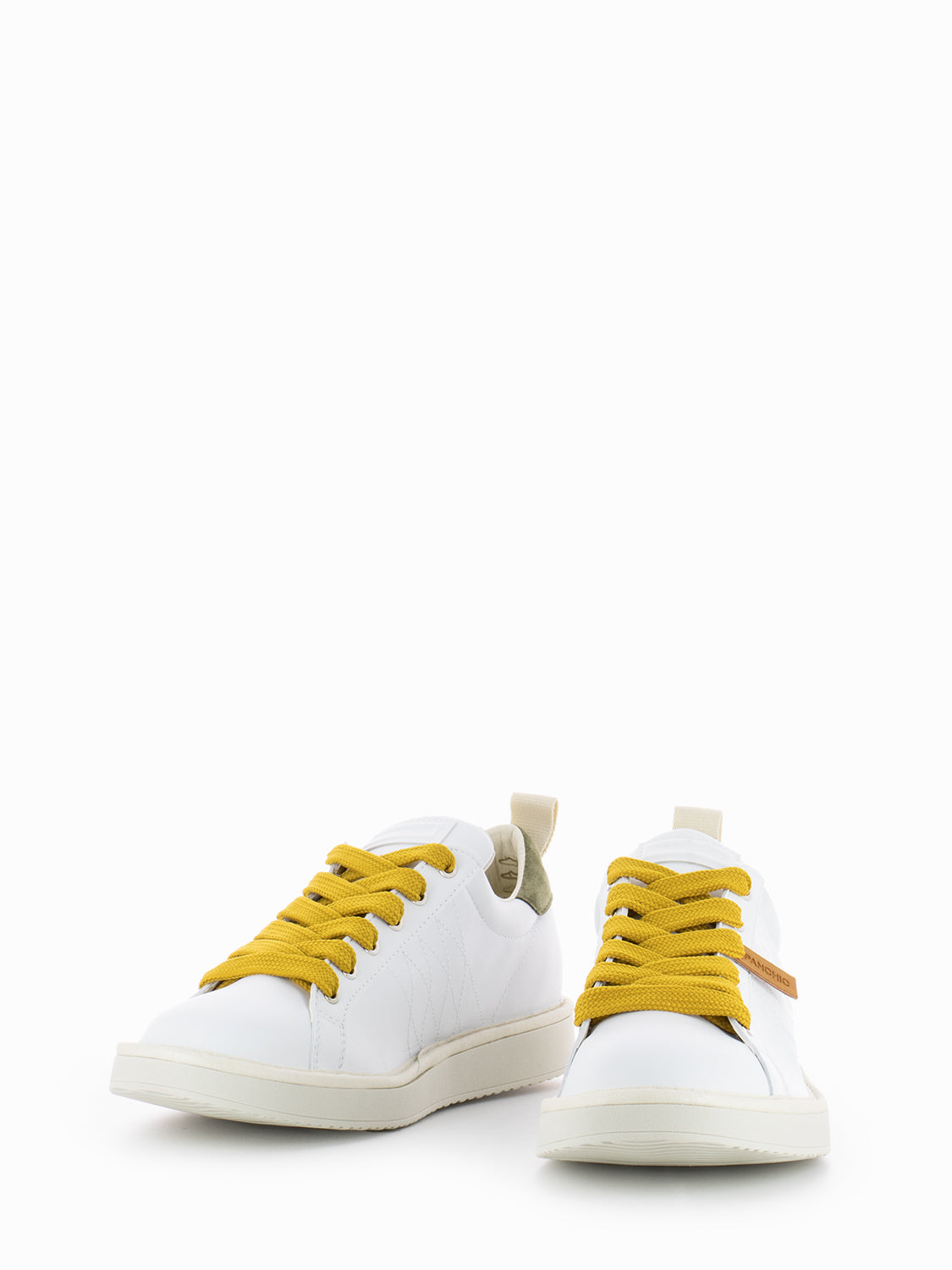 P01 Lace-Up Microfibre Suede white / military olive