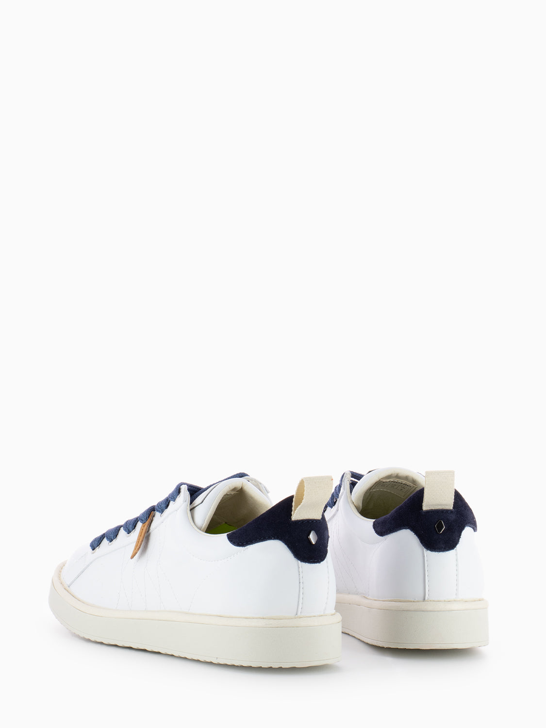 P01 Lace-Up Microfibre Suede white / tunnel blue / denim