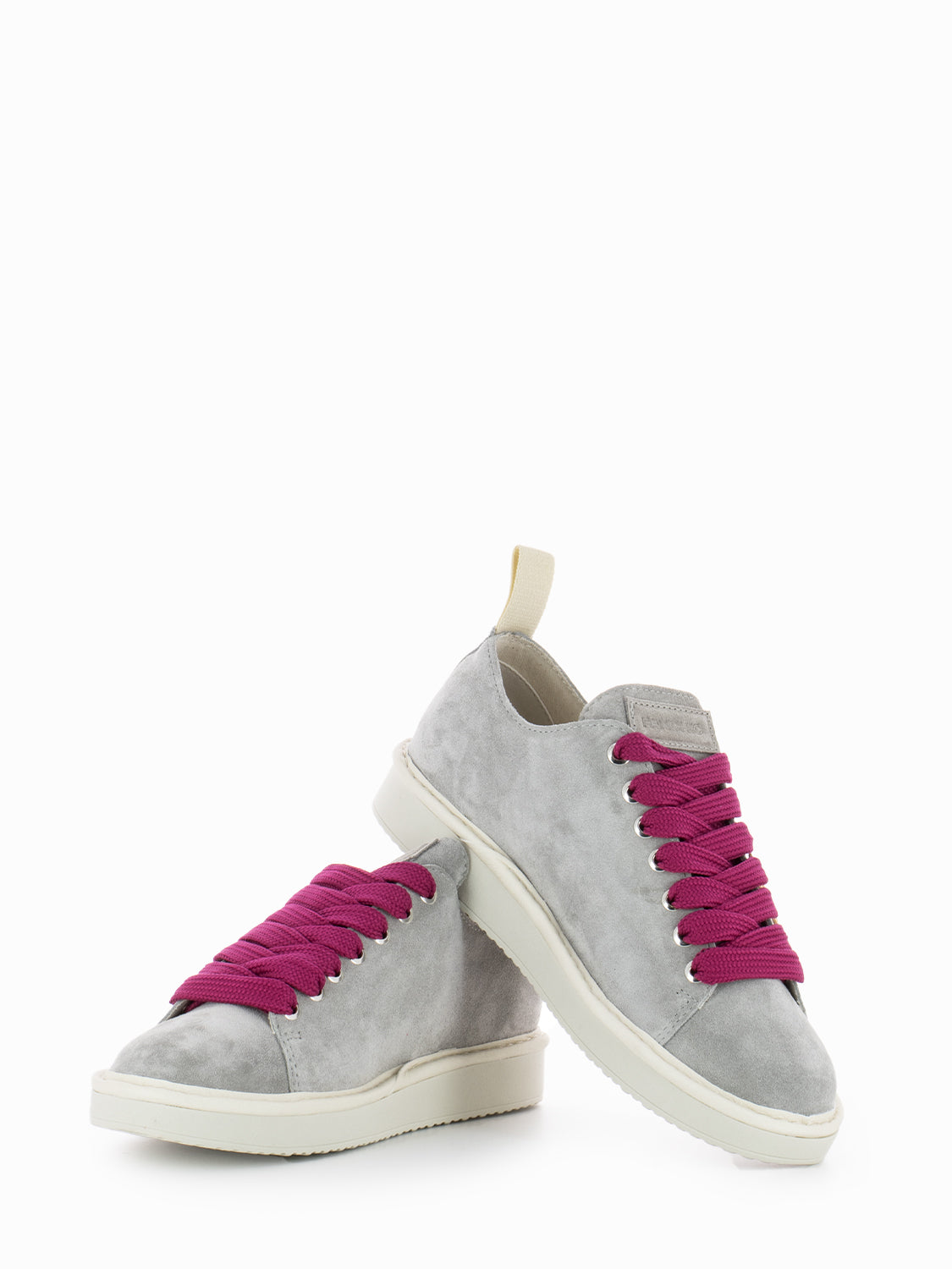 P01 Lace-Up Suede Chillin silver / fuxia