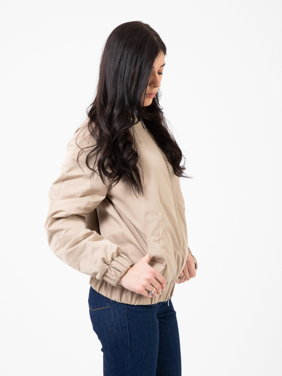 Bomber over imbottito dreamy beige