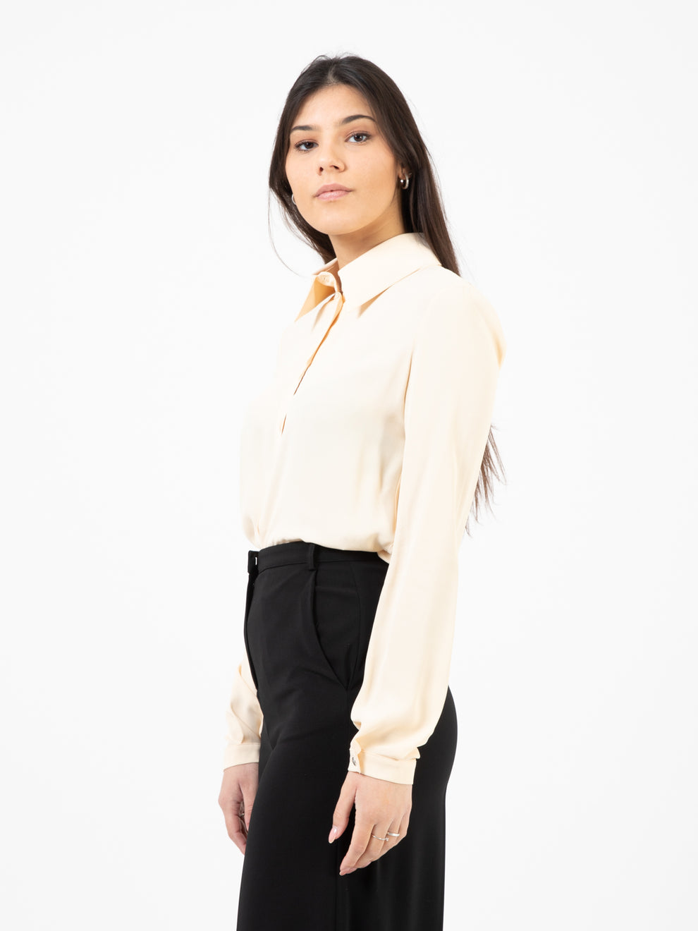 Camicia in viscosa palish beige