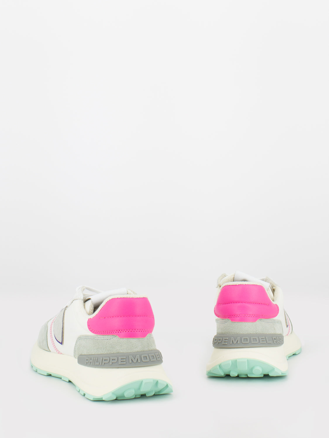 Antibes low mondial pop blanc / fucsia
