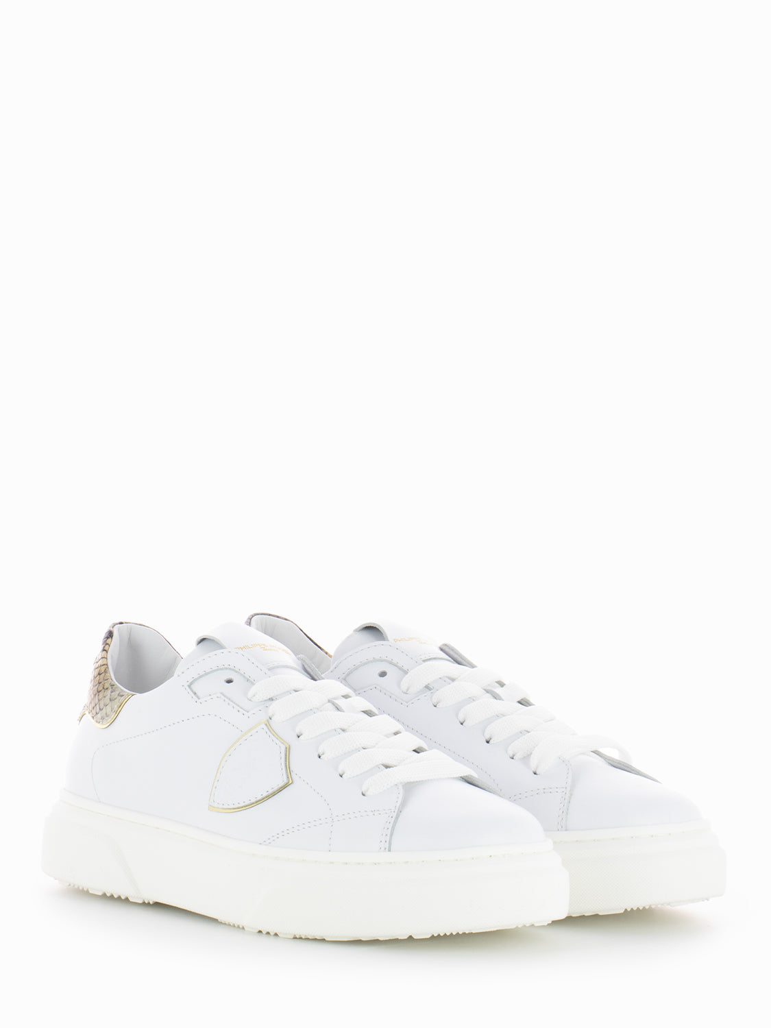 Temple Veau python white / brown / gold