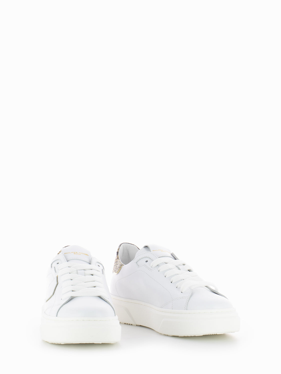 Temple Veau python white / brown / gold