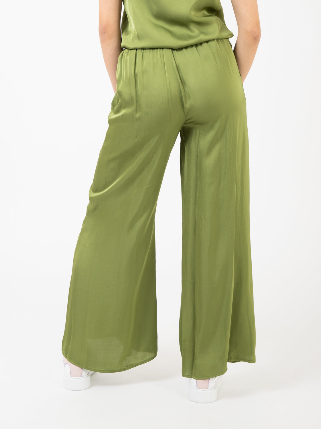 Pantalone ampio salvia
