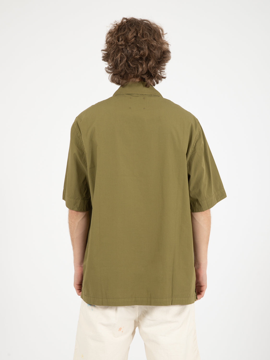Olive poplin shirt