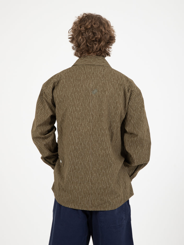 PRESIDENT's - Camicia Tack vintage military tent camo washed