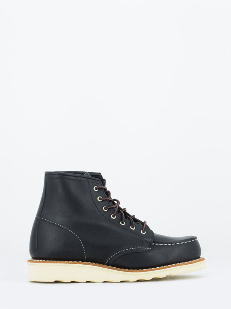 RED WING - 6'' classic moc toe nero