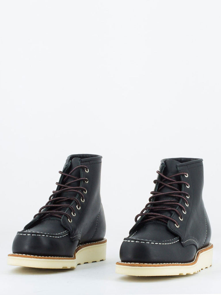 RED WING - 6'' classic moc toe nero