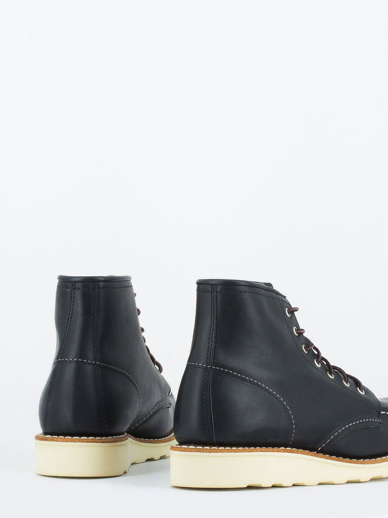 RED WING - 6'' classic moc toe nero