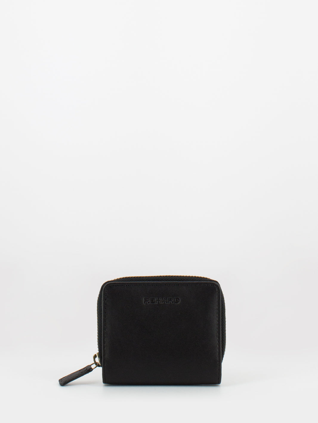 Black Leather Compact Wallet