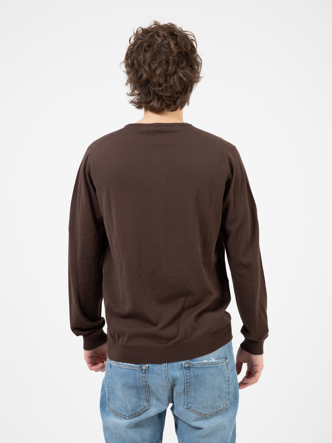 Maglia in cotone marrone