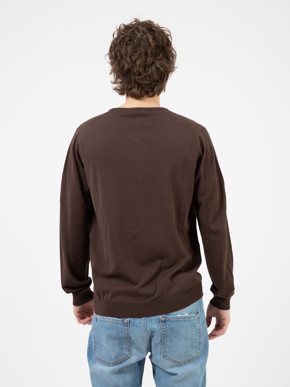 Maglia in cotone marrone