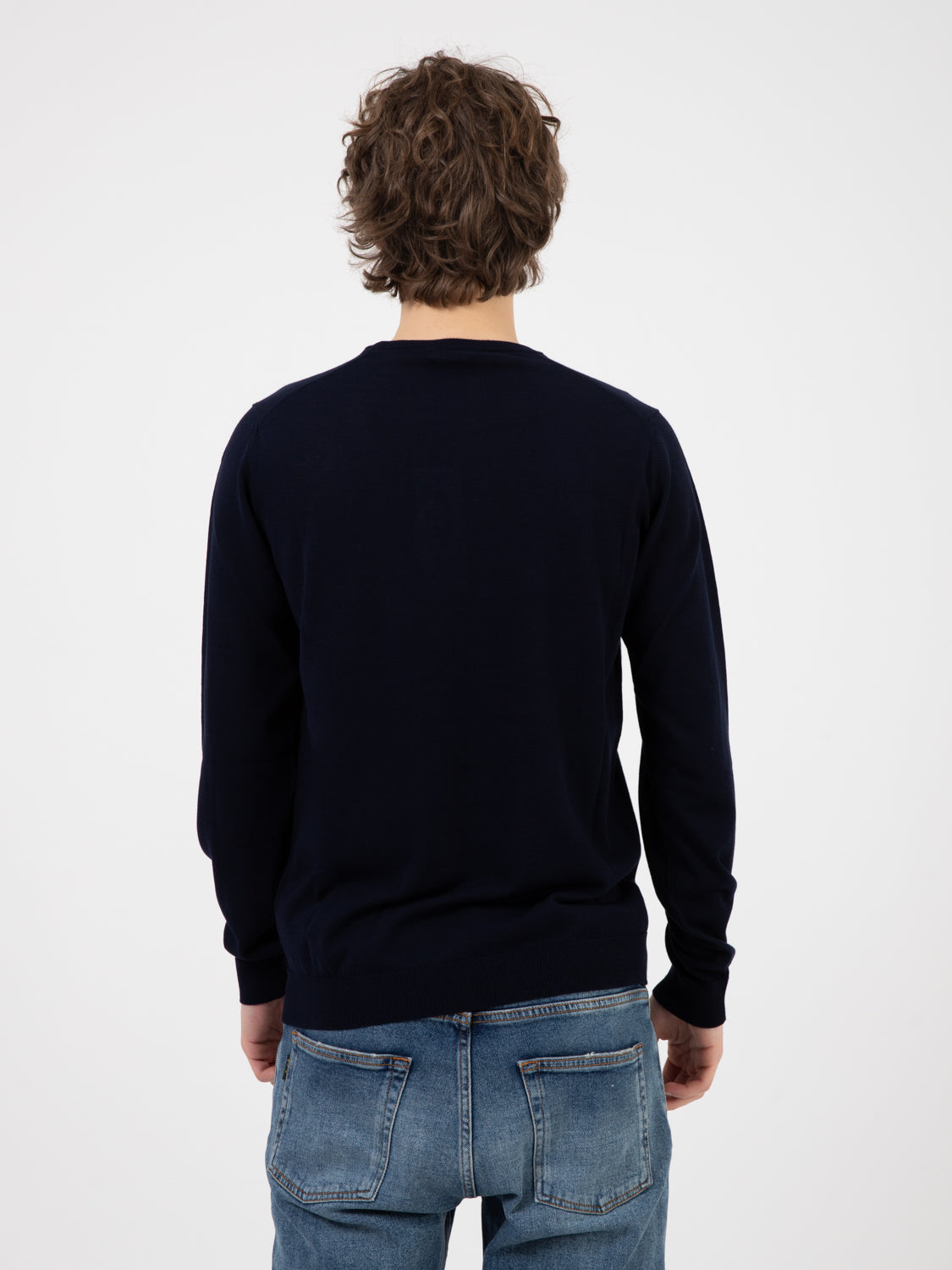 Maglia in cotone navy