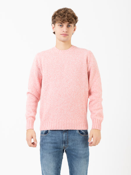 Maglione lana merino / cachemire rosa baby