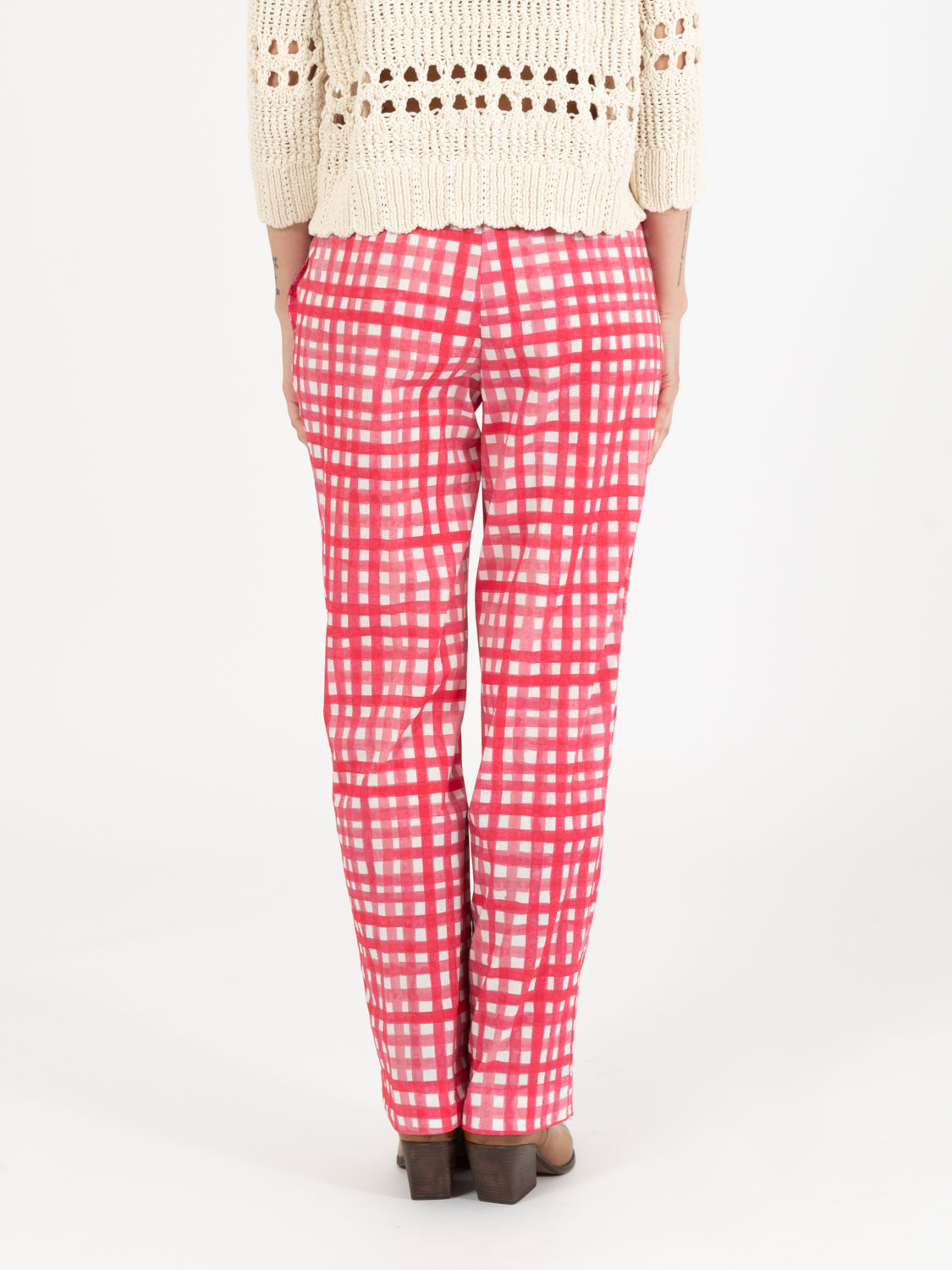 Lucie Check Berry Pants