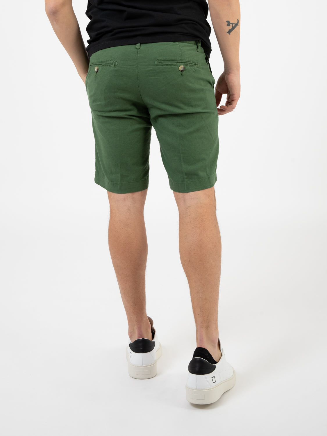 Bermuda misto lino verde foglia