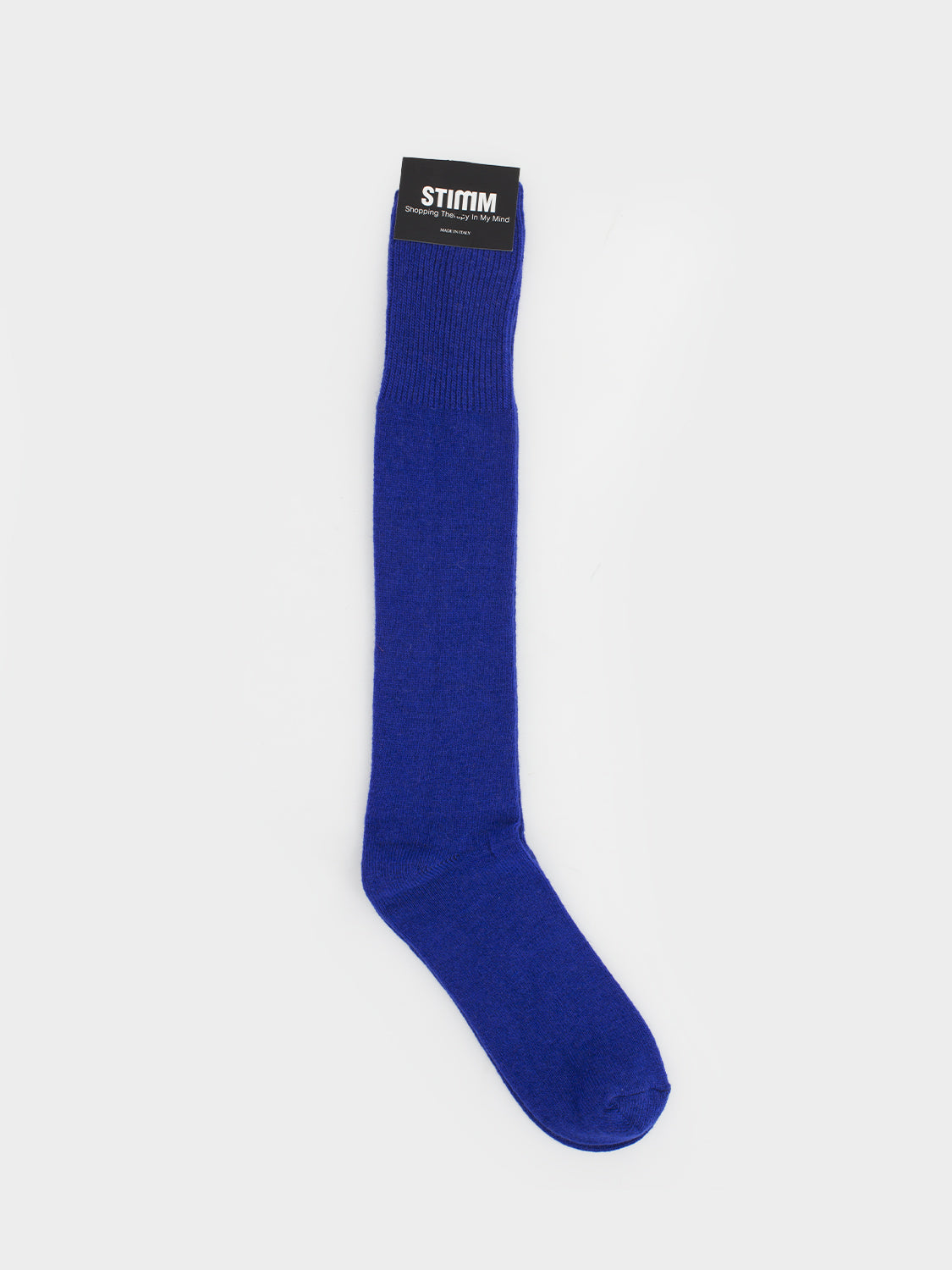 Long Cobalt Cotton Socks