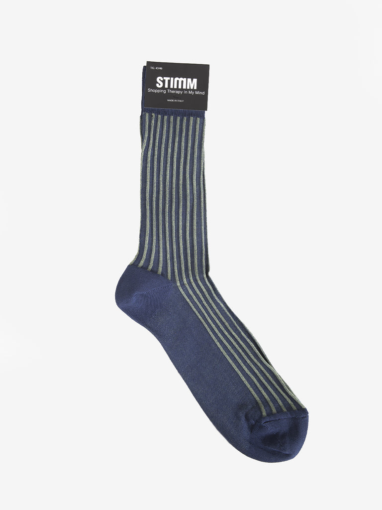 STIMM - Calzini Medio bicolore blu / verde