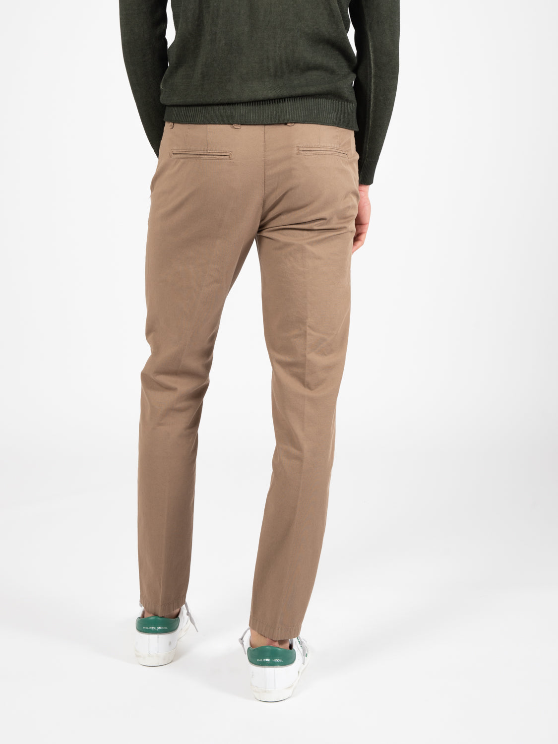 Chino misto lino khaki