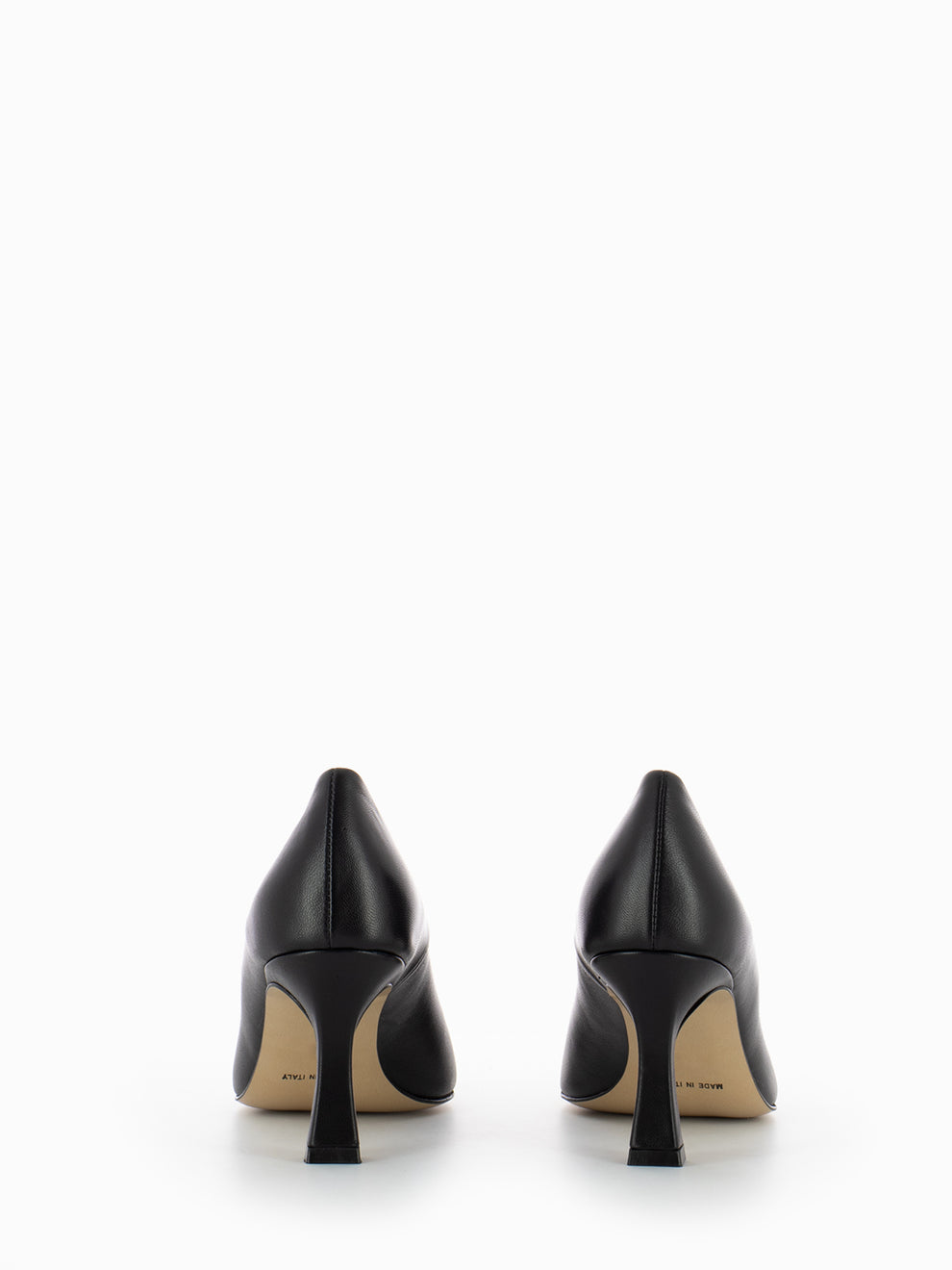 Décolleté in nappa nero