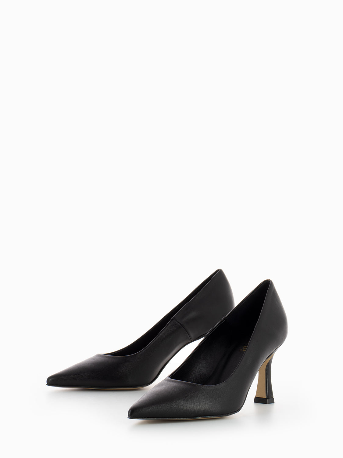 Décolleté in nappa nero