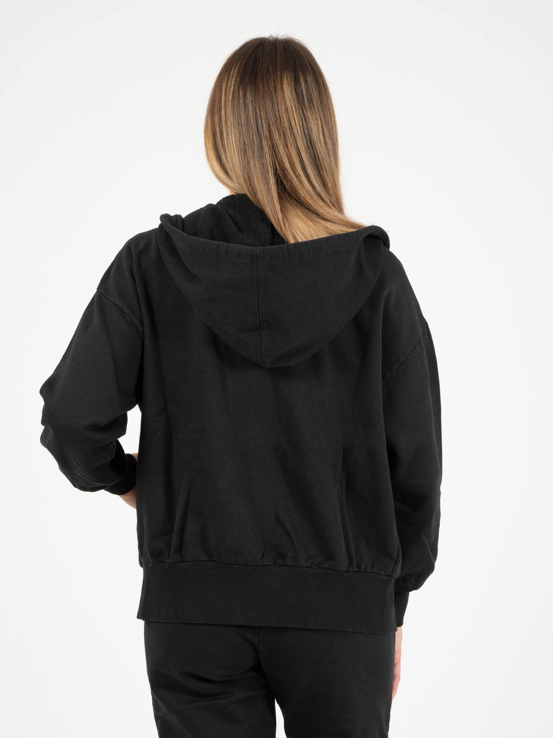 Basic zip sweatshirt black