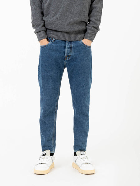 Jeans 17430 cropped denim medio