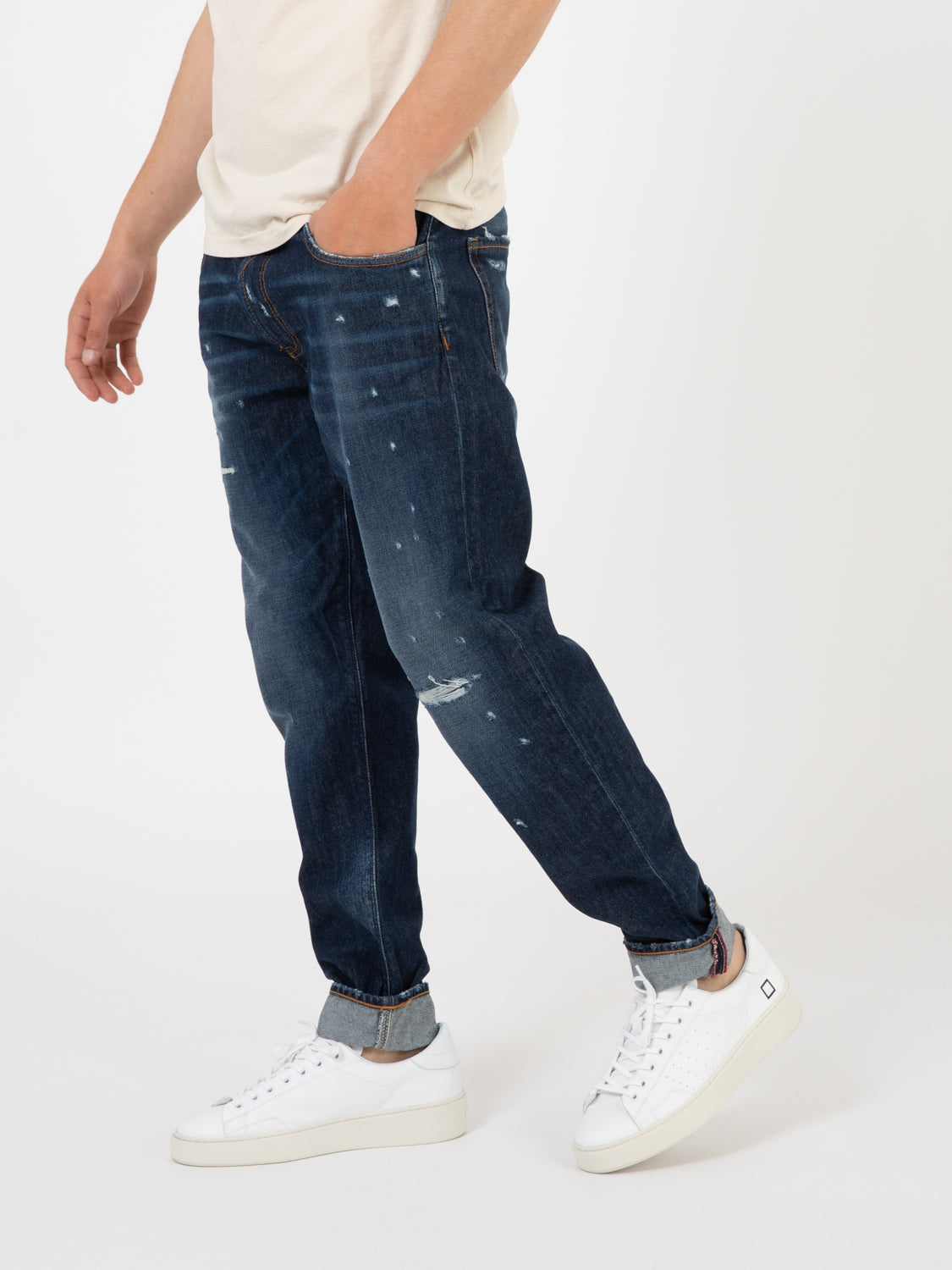 Globe Jeans Dark Denim Ripped