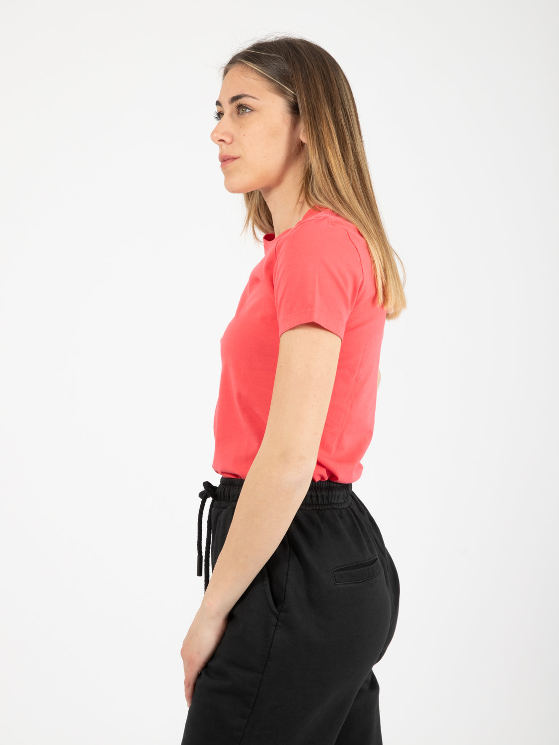 Basic slim coral sweater