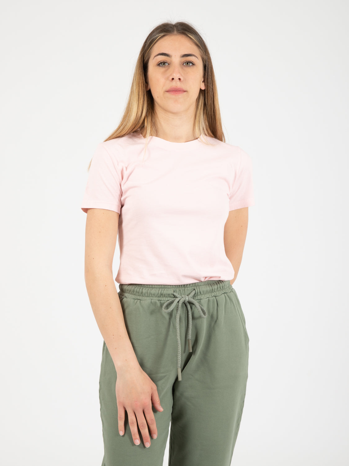 Basic slim pink sweater