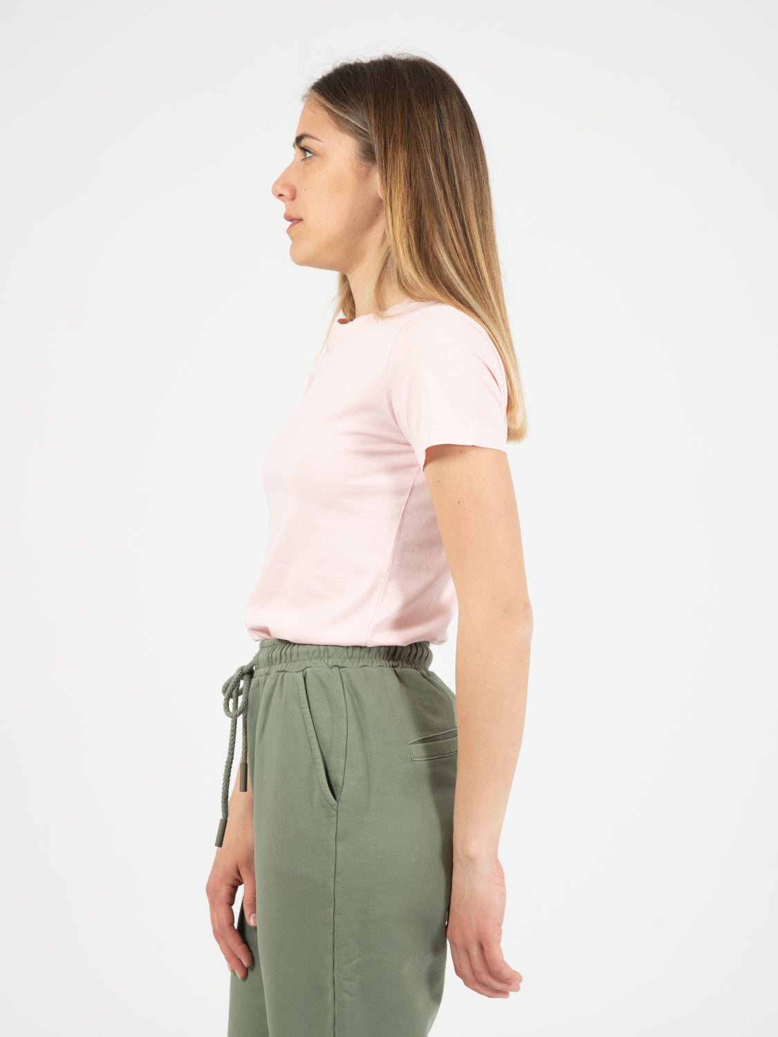 Basic slim pink sweater
