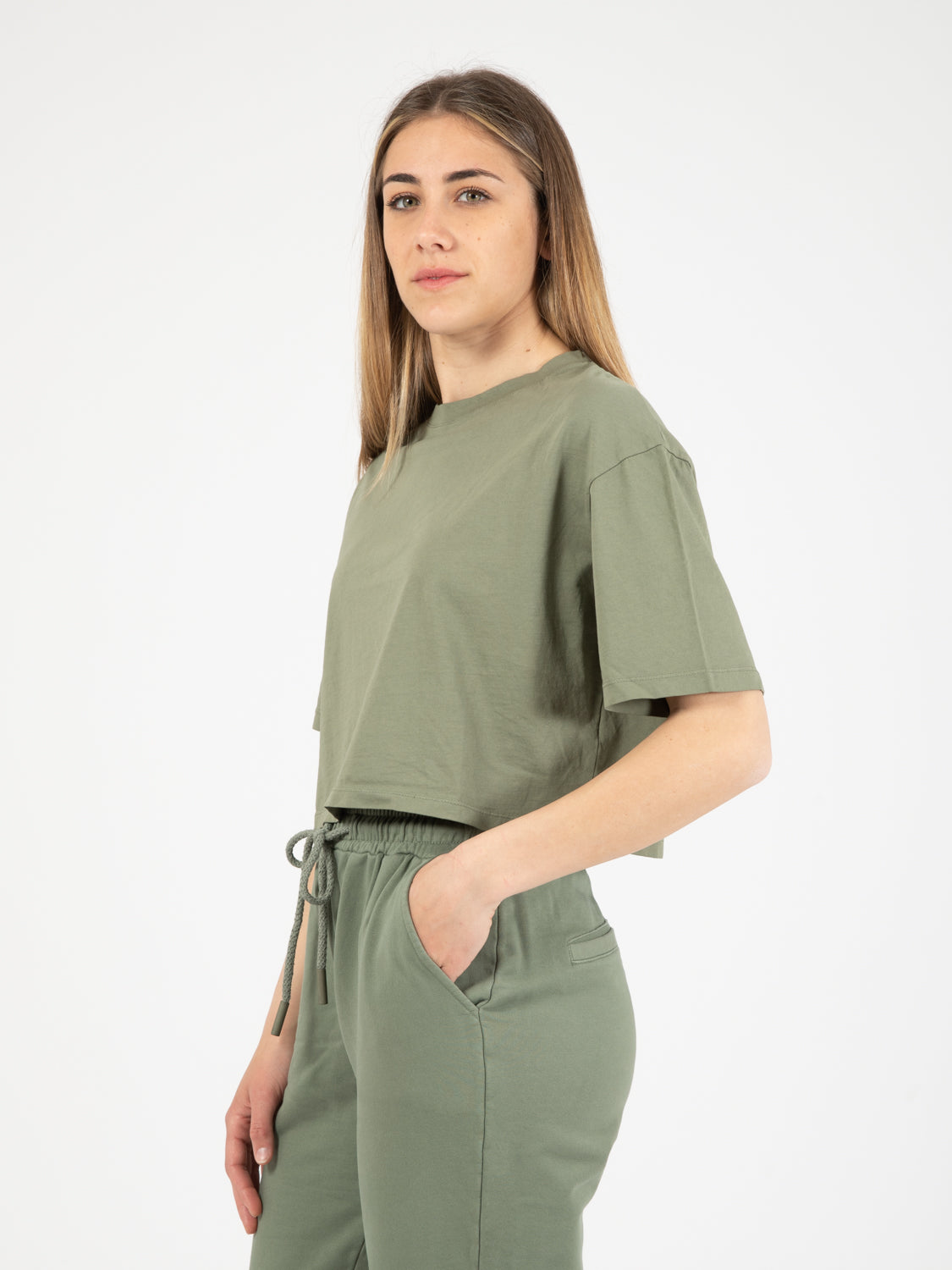 Military Cropped Shirt