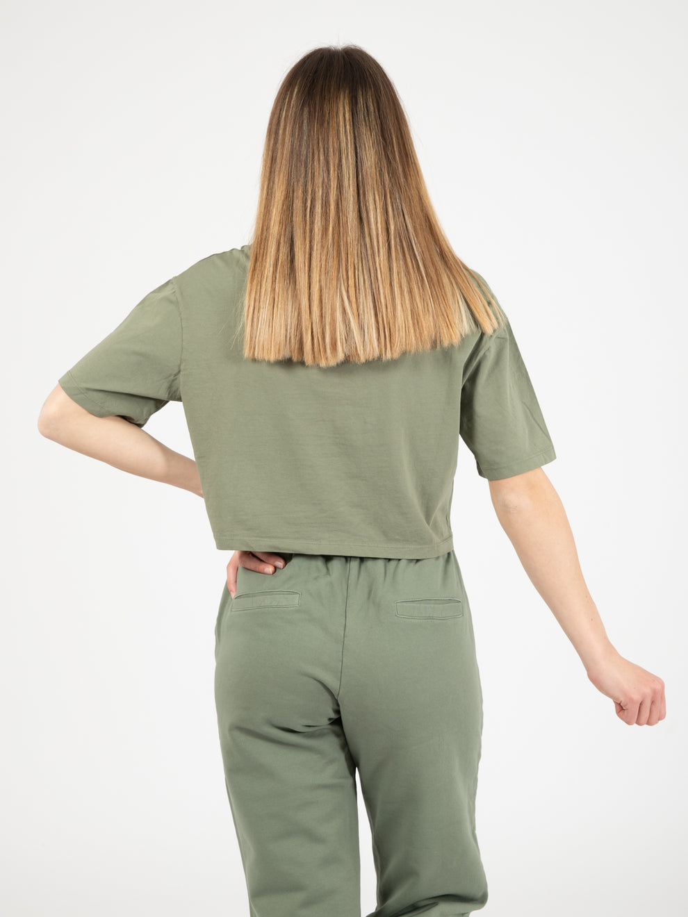 Maglia Cropped militare