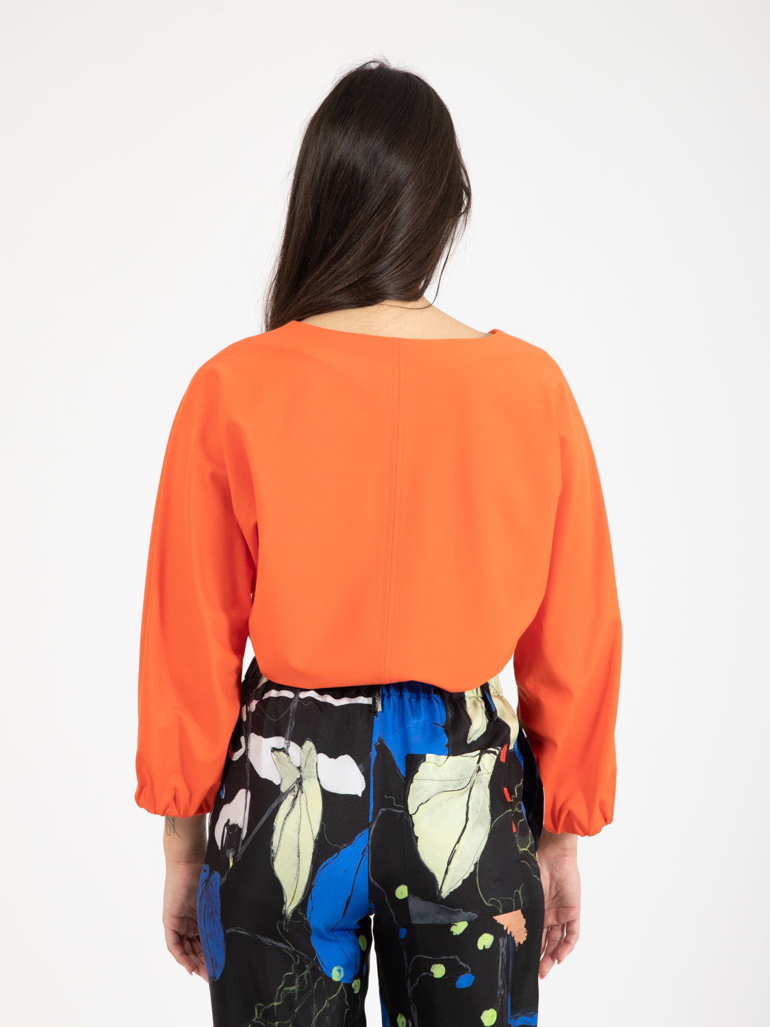 Maglia punto milano arancio