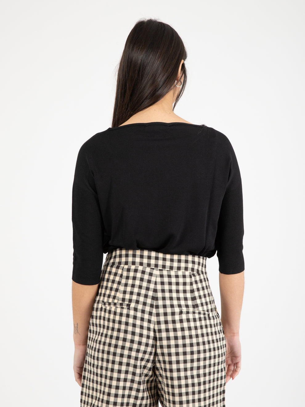 Black viscose sweater