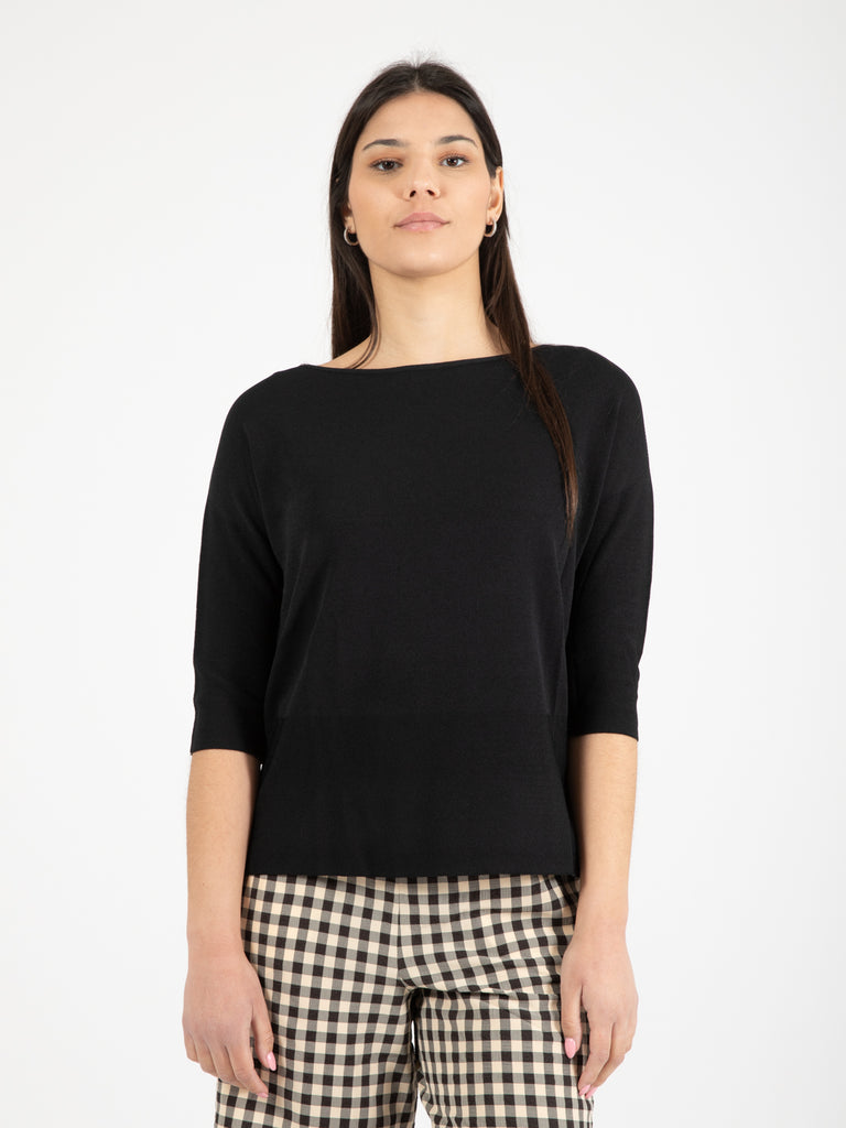 STIMM - Maglia viscosa nero