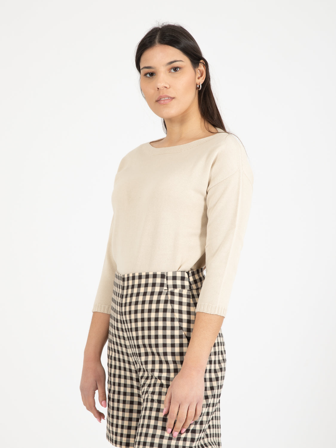 Maglioncino scatolina beige