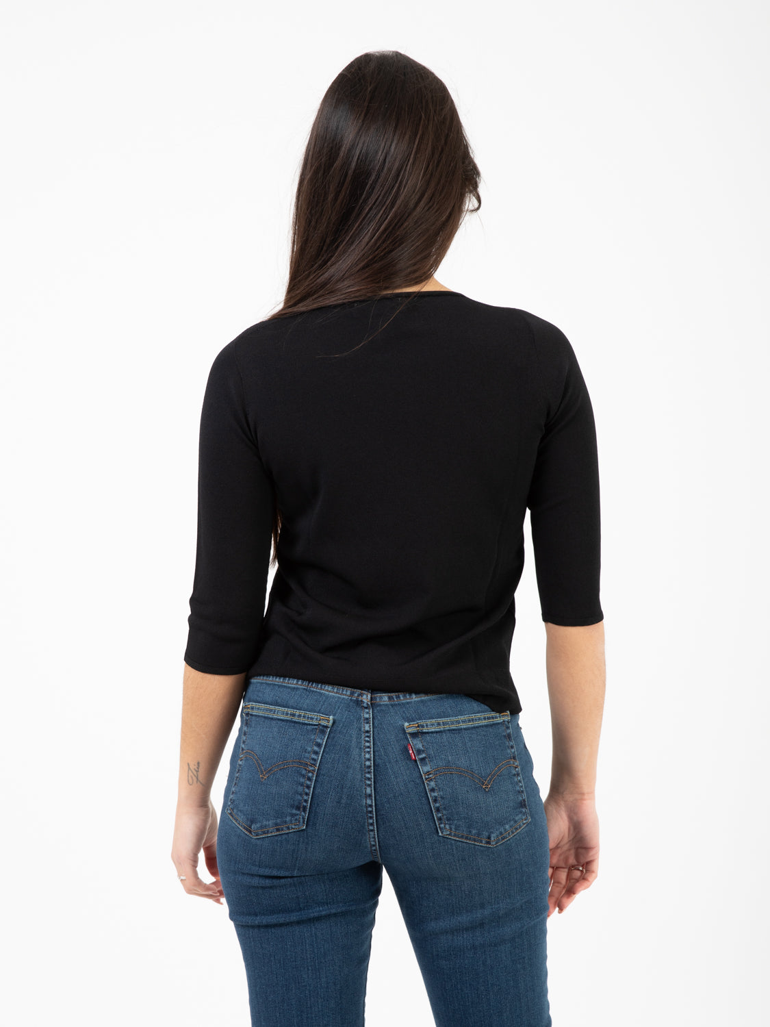 Maglia sfiancata nero
