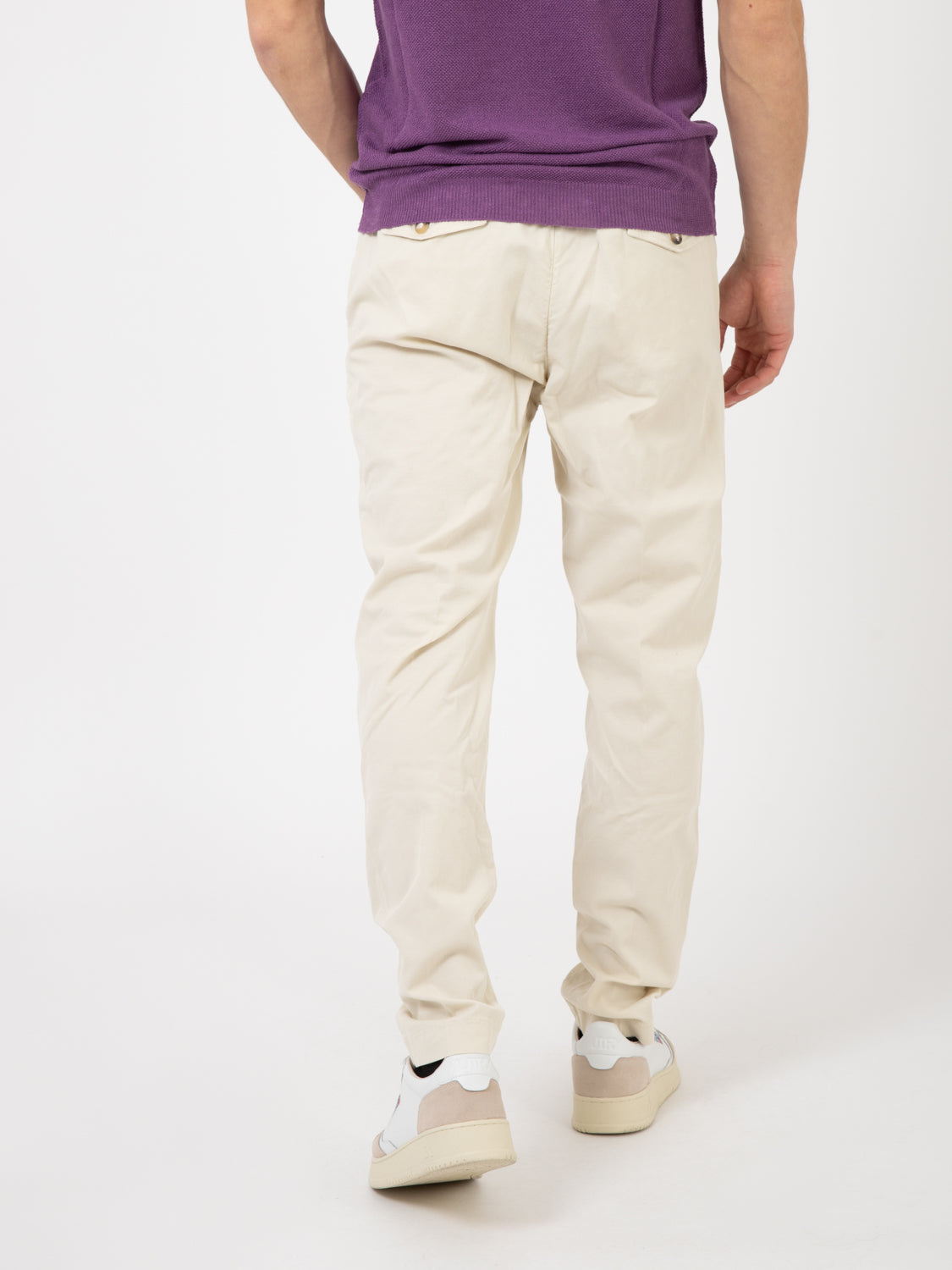 Pantalaccio cotone/lino latte