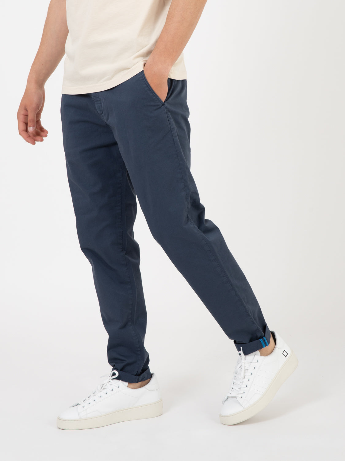 Pantaloni chino Iber blu inchiostro