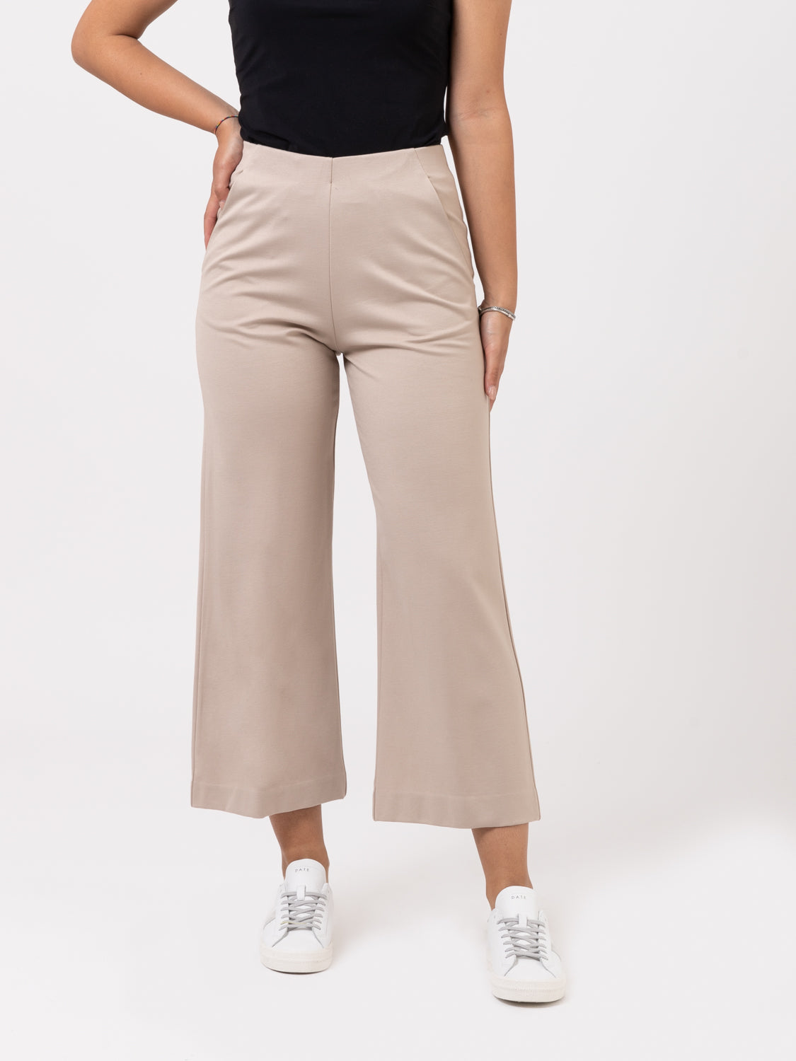 Pantaloni morbidi sand misto viscosa