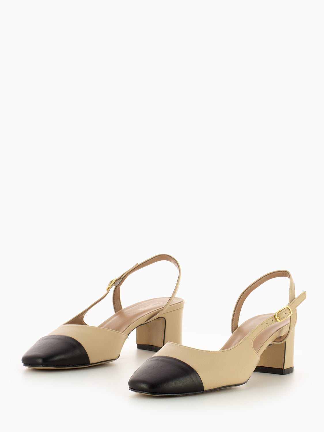 Black nappa sandals / hood