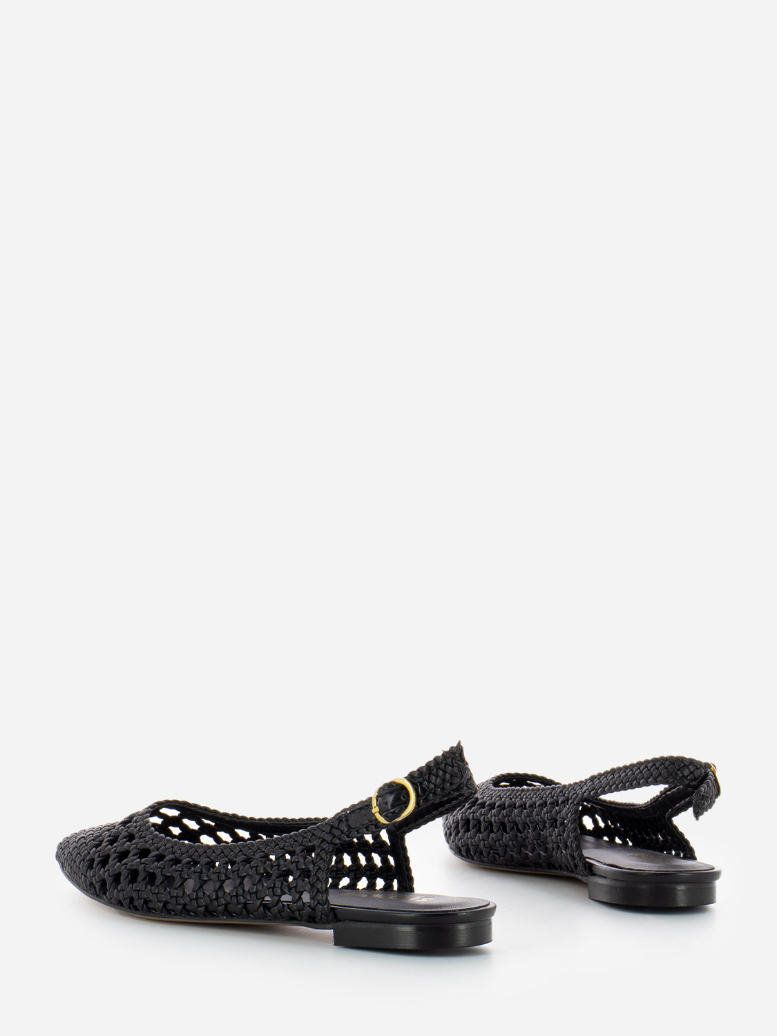 Black Braid Sandals