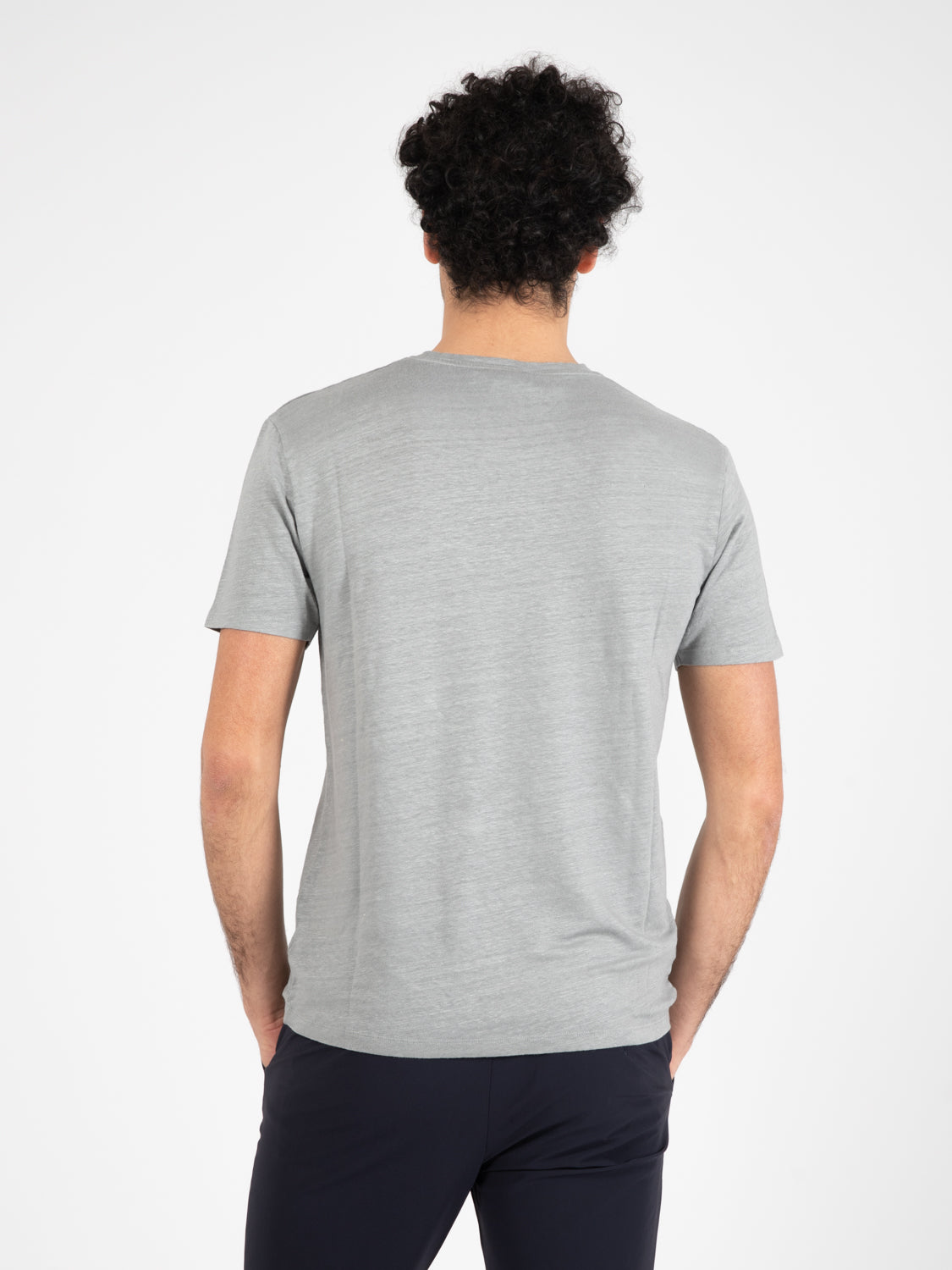 Basic T-shirt in linen iron
